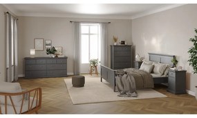 Szürke franciaágy 140x200 cm Paris – Tvilum