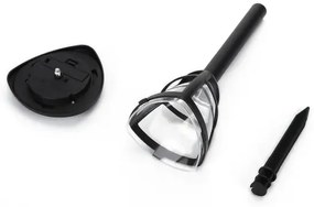 Aigostar - 12 db-os napelemes LED lámpa szett, LED/0,06W/2V, 33,8 cm, 6500K, IP44, fekete