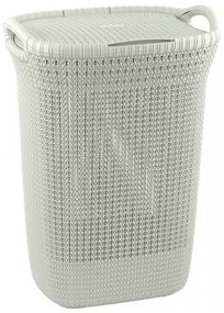 Knit Tall bézs ruhakosár, 57 l - Curver