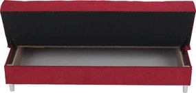 Kihúzható kanapé, piros, ALADA