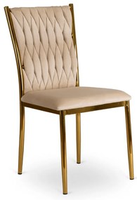 Krém Bársony Étkezőszék. DAN