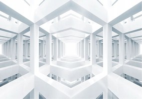 Fotótapéta Szimmetrikus Perspektíva Minimalizmus Futurizmus 520x318 nyugalom +ragasztó