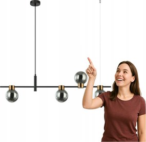 FĂŒggĆ lĂĄmpa Bletter PND-5225-4-BK-SG Italux