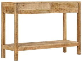 tömör mangófa tálalóasztal 2 fiókkal 110 x 35 x 75 cm