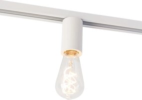 E27 foglalat sín felfüggesztéssel 1 fázisú sínhez fehér - Jeana