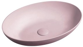 Sapho - FORMIGO 60×40 cm munkalapra helyezhető mosdó, beton/rózsaszín