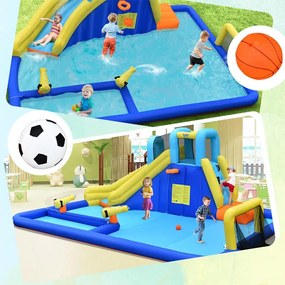 Focipályás felfújható vizi kalandpark