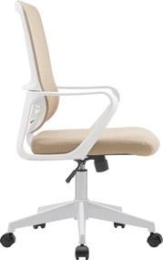 Irodai szék, bézs/fehér, SALOMO TYP 1