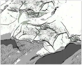Poszterek 50x40 Absztrakt Természetes mousse