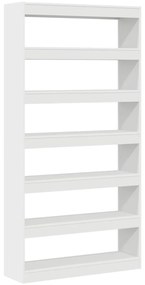 Fehér könyvespolc Fehér Szerelt fa 100 x 30 x 198 cm Polc