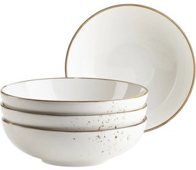 MÀser 4 darabos tålkészlet Pintar Fehér barnapöttyök 22 cm