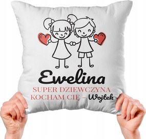 Párna Ajándék Valentin Napra Saját név Kreátor