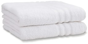Fehér frottír pamut fürdőlepedő szett 2 db-os 90x140 cm Zero Twist – Catherine Lansfield