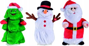 Interaktív karácsonyfa/hóember/mikulás dekoráció figura