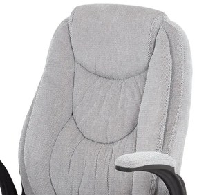 Ezüst Szövet Irodai Főnöki Szék, Szinkron Mechanikával. KA-G303 SIL2