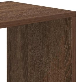 könyvszekrény barna tölgy 66x31x112 cm szerelt fa