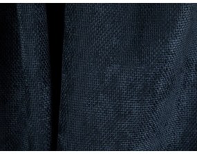 Sötétkék zsenília kinyitható-tárolóhelyes sarokkanapé Tonale – Cosmopolitan Design