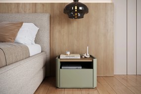 Elivo éjjeliszekrény 50 cm fiókkal - eukaliptusz / baltic dune tölgy