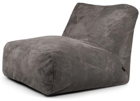 Sötétszürke kordbársony babzsákfotel Tube 100 – SLOWDOWN