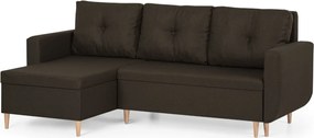 DORIS Kinyitható sarokkanapé Barna