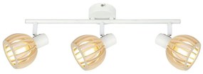 Fehér-natúr színű mennyezeti lámpa ø 10 cm Atarri – Candellux Lighting