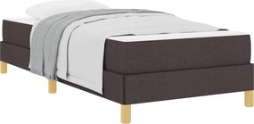 vidaXL Boxrugós ágy matracmal Sötét Barna 80 x 200 cm szövet