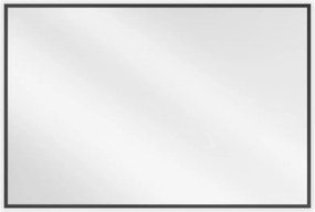 Mexen Loft téglalap alakú fürdőszobai tükör 90 x 60 cm, fekete keret - 9852-090-060-000-70