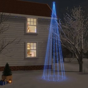 Karácsonyfa cövekkel 1134 kék LED-del 800 cm