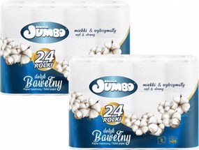 Toalettpapír 24R Słonik Jumbo Pamut 3W 48 tekercs
