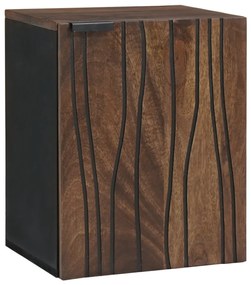 vidaXL Fürdőszobai mosdószekrény ajtóval Dió 38 x 33,5 x 48 cm Faanyag