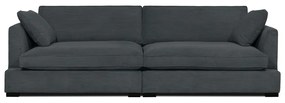 Szürke kordbársony kanapé 266 cm Mobby – Scandic