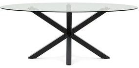 Étkezőasztal üveg asztallappal 100x200 cm Argo – Kave Home