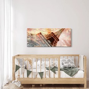 Kép - Eiffel-torony vintage stílusban (120x50 cm)