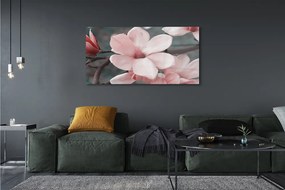 Üvegképek rózsaszín virágok 100x50 cm