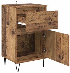 Széf fiókkal Régi fa 35 x 40 x 70 cm Faanyag