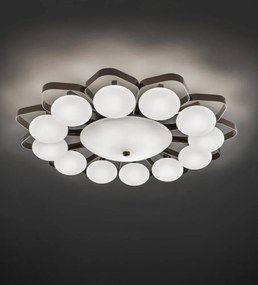 Mennyezeti Lámpa Szatén TEO ITALAMP 2392-95-SATIN-ON