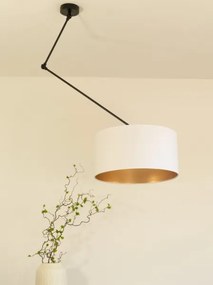 LED állítható csillár rúddal GORTA 1xE27/60W/230V fehér/arany