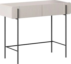 Malmi fésülködőasztal fiókokkal 100 cm - kasmír / fekete lábak