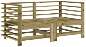 vidaXL 2 db impregnált fenyőfa kerti sarokkanapé