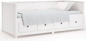 vidaXL kanapéágy ágy matrac fehér 75x190 cm tömör fa fenyőfa