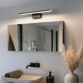 Aigostar - LED fürdőszobai tükörvilágítás LED/8W/230V 4000K 40 cm IP44 fekete