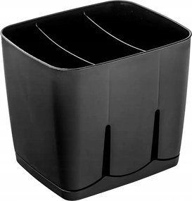 Tároló Csepegtető állvány konyhai rendszerező evőeszközök kések eszközök fekete