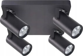 Gary mennyezeti lámpa plafon fekete 4x15W GU10 lámpabúra