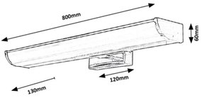 Rabalux - LED Dimmelhető fürdőszobai fali lámpa LED/13,5W/230V IP44