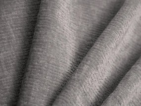 Szürke kárpitozott ágyneműtartós egyszemélyes ágy ágyráccsal 90x200 cm Lupine – Micadoni