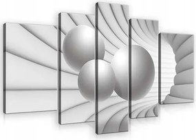 Vászonkép 170x100 Absztrakt geometria gömb alagút mélység tér minimalizmus