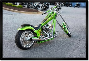 Poszterek keretben 60x40 Lime chopper Motor