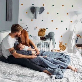INSPIO Pöttyös falmatrica - Arany-rózsaszín golyócskák