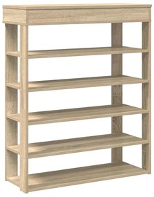 sonoma tölgy színű szerelt fa cipőtartó 80x30x98 cm