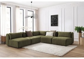Zöld sarokkanapé (variálható) Jeanne – Bobochic Paris